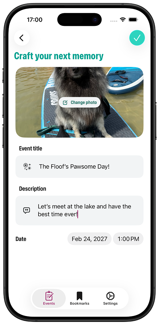 Create your event